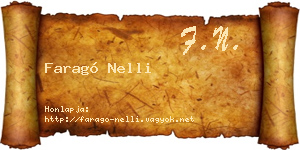 Faragó Nelli névjegykártya