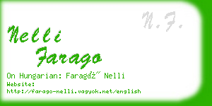 nelli farago business card